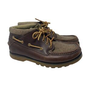 Men’s Sperry leather Chukka boot Tweed Brown Sz 8 Rare‎